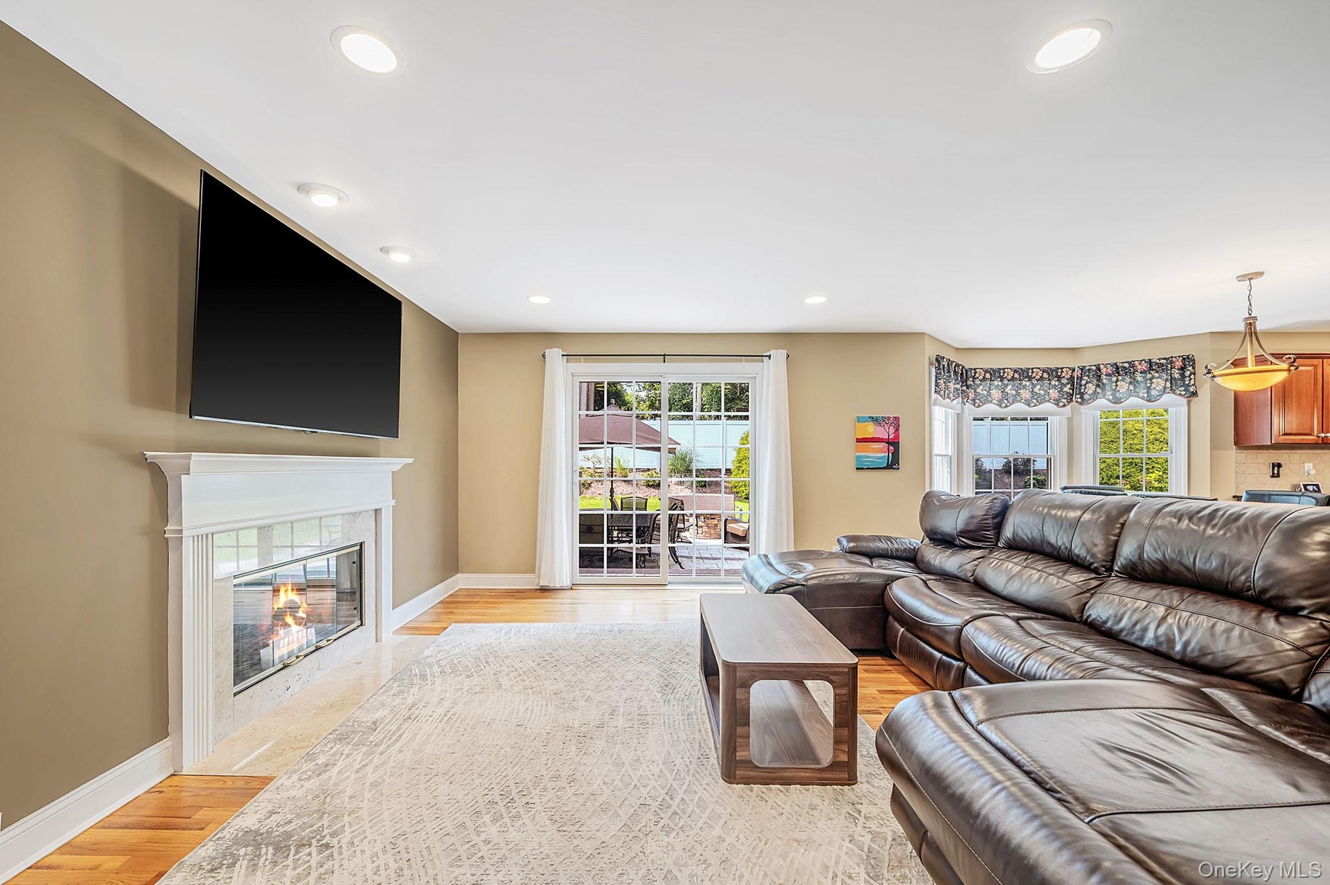 Living Room with Wood Burning FireplaceLiving Room