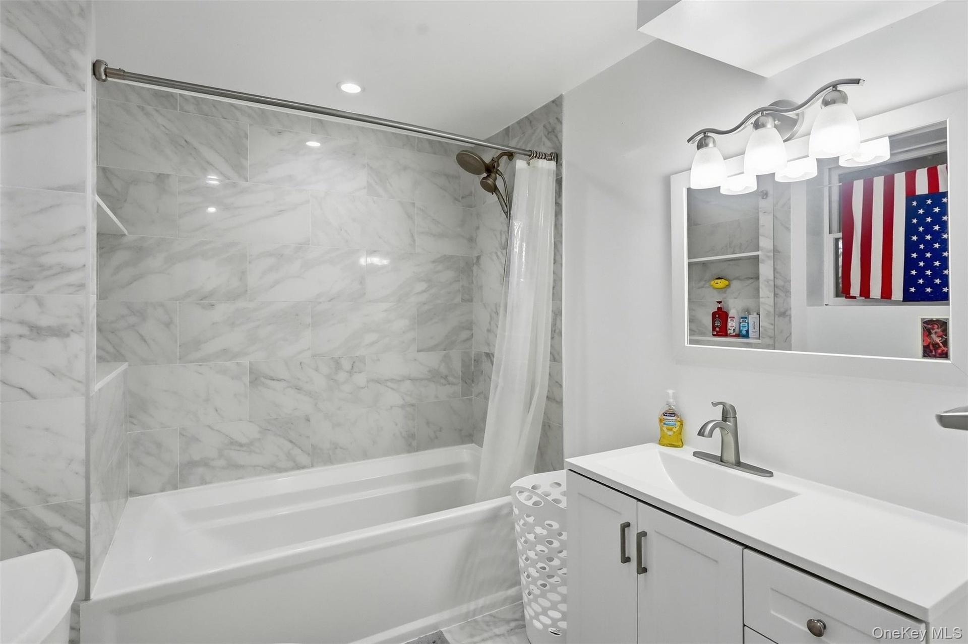 Finished basement with full bathroom