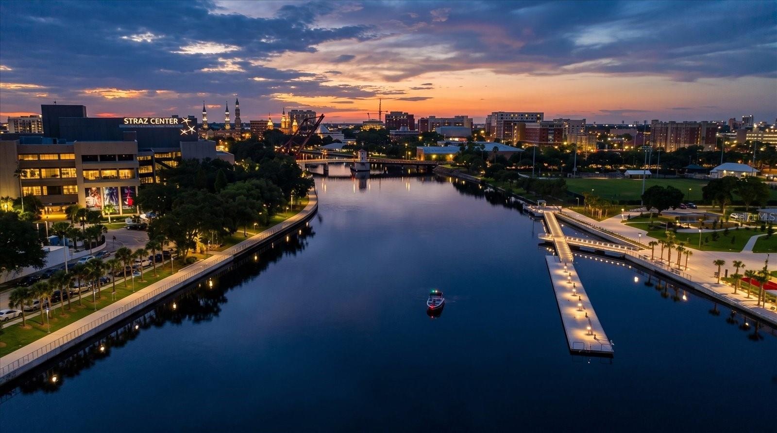 Twilight view of Hillsborough River