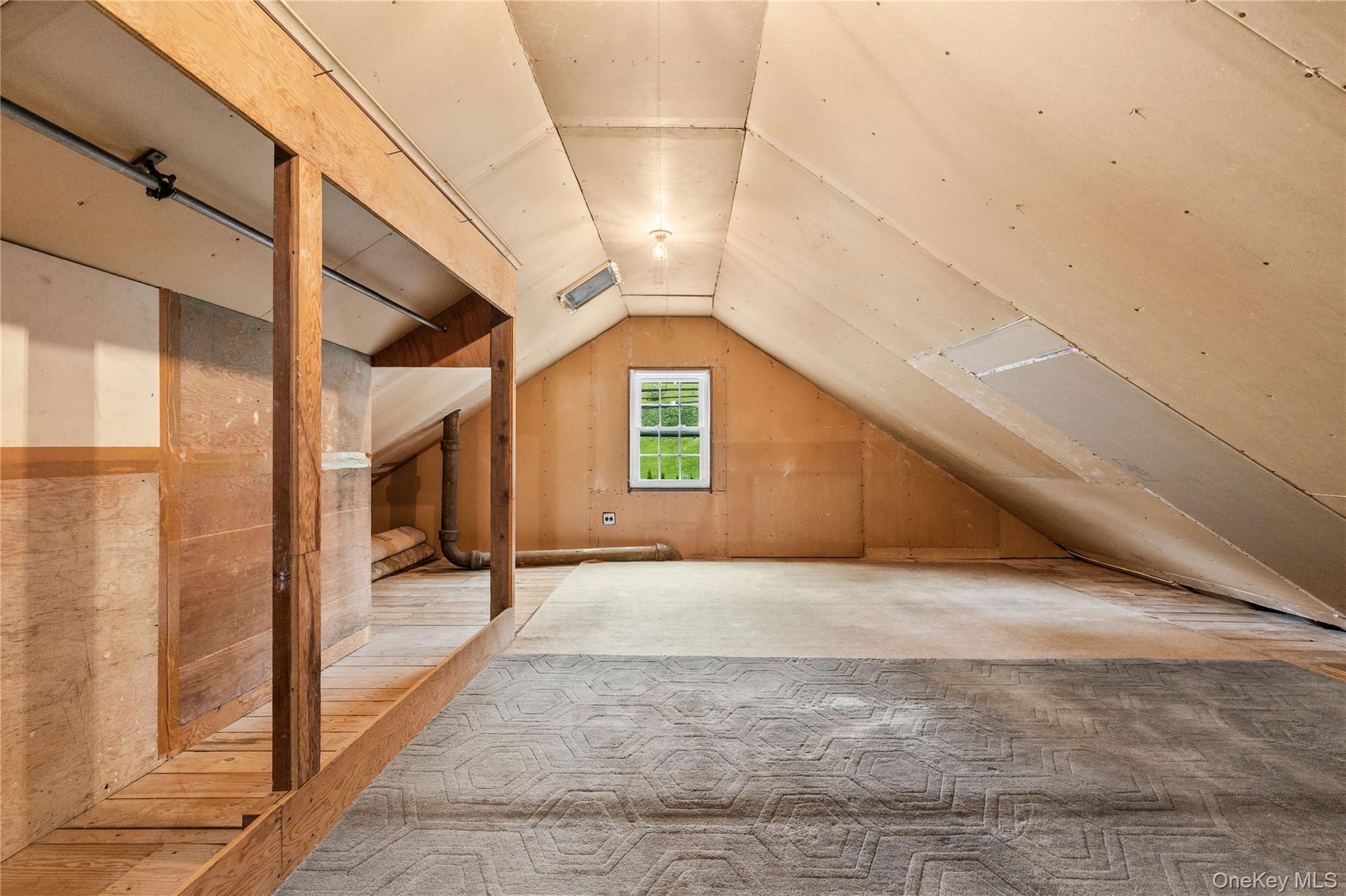 Unfinished space on second floor