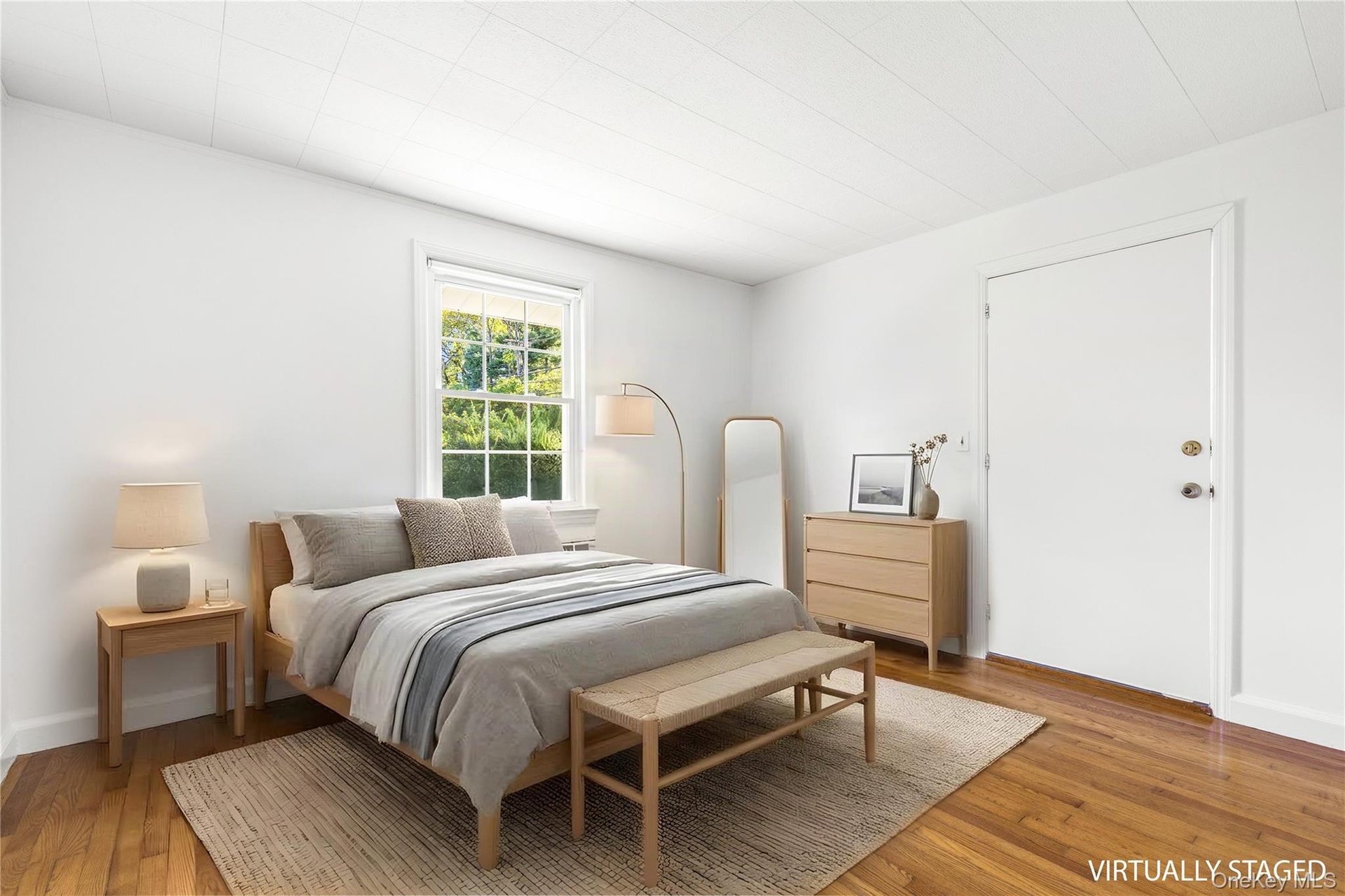 digitally furnished first floor bedroom