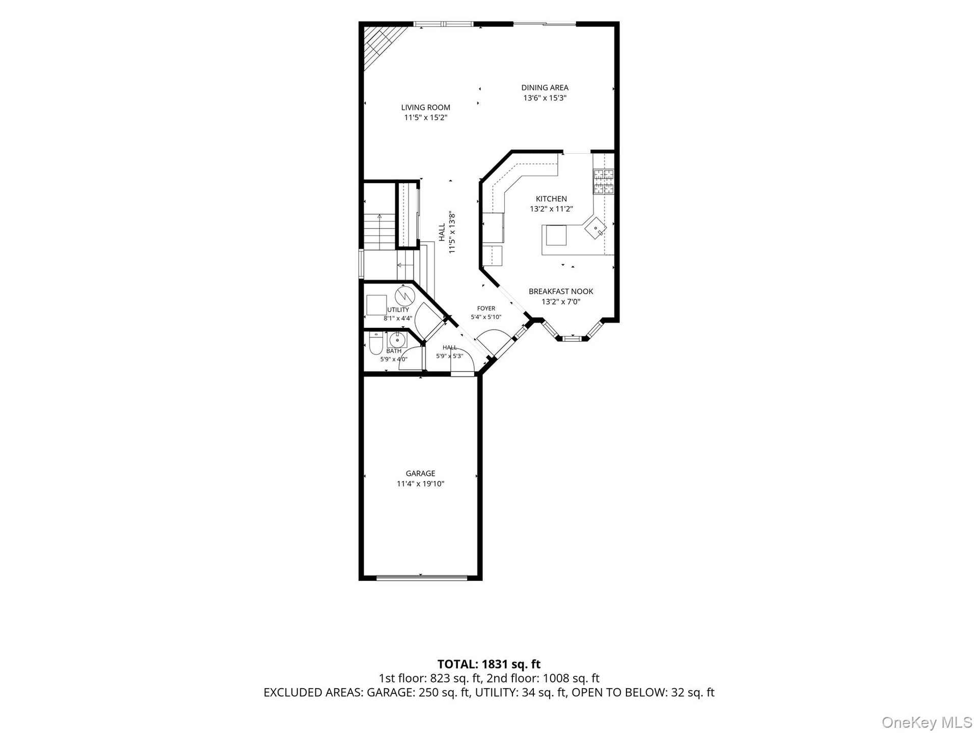Main level floor plan