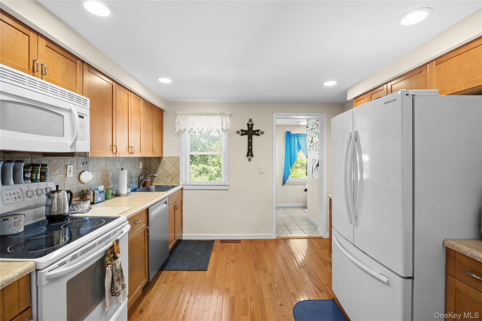 Wide gally kitchen