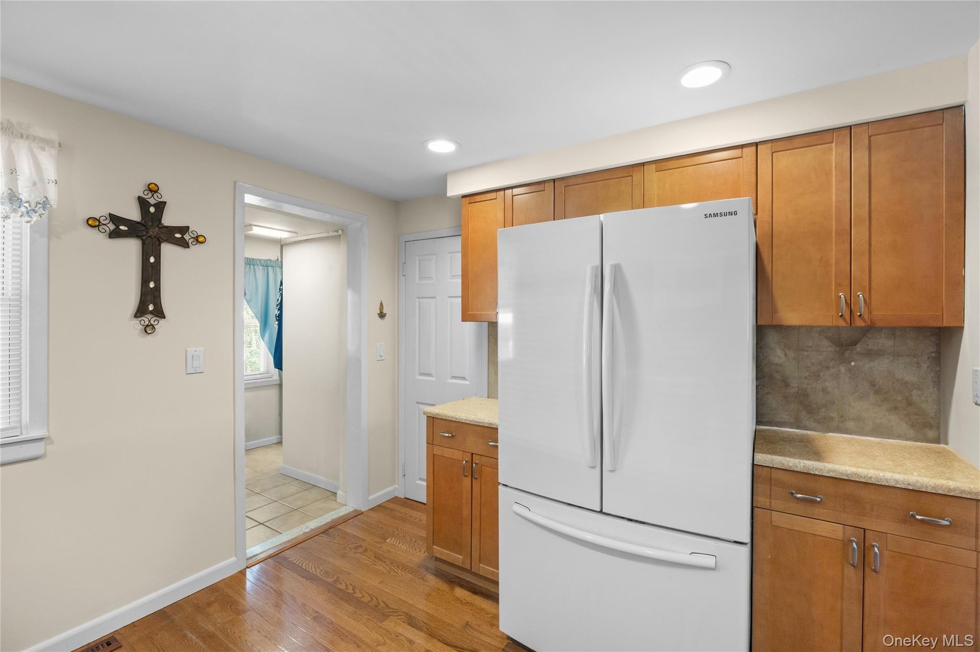 Wide gally kitchen