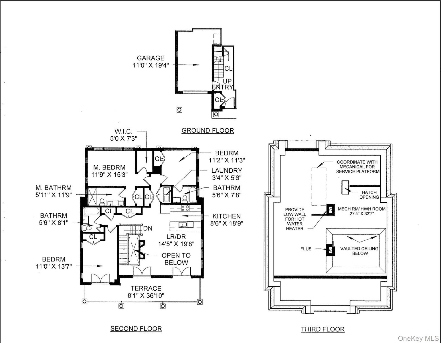 Another floor plan that includes the attic space.