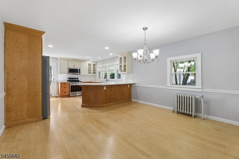 Open to the dining area
