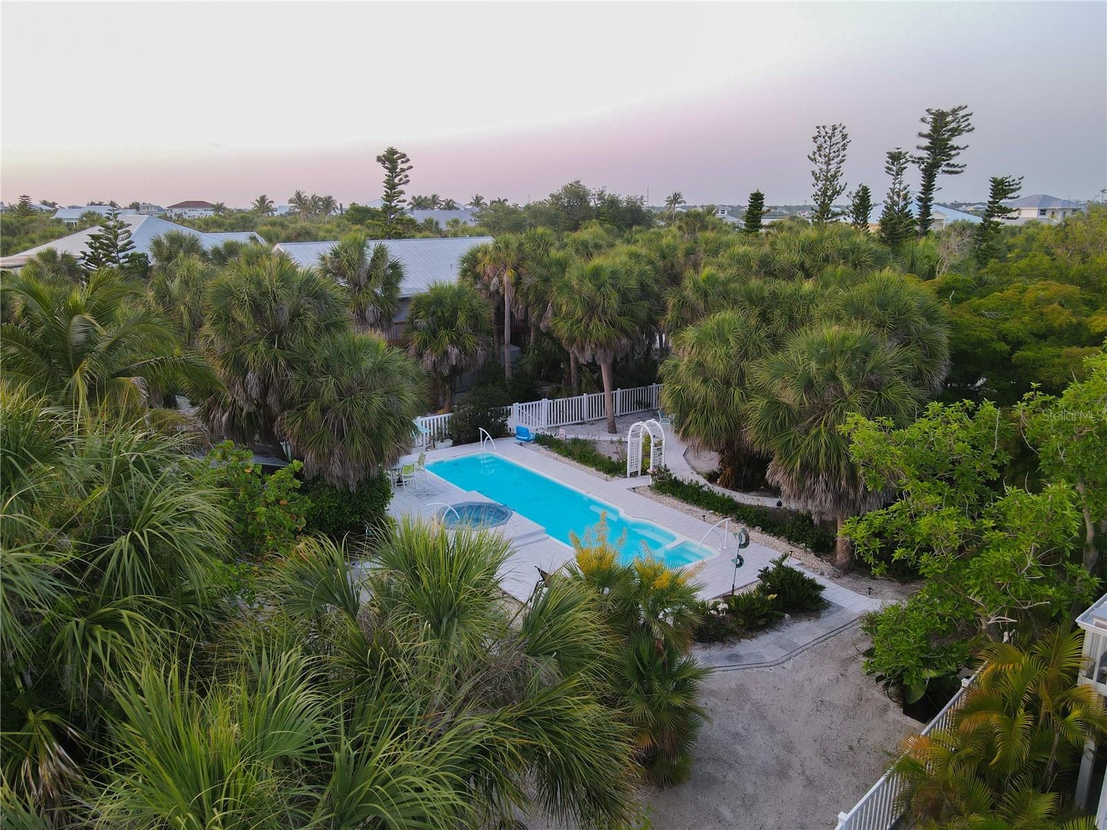40 ft lap pool and patio/deck