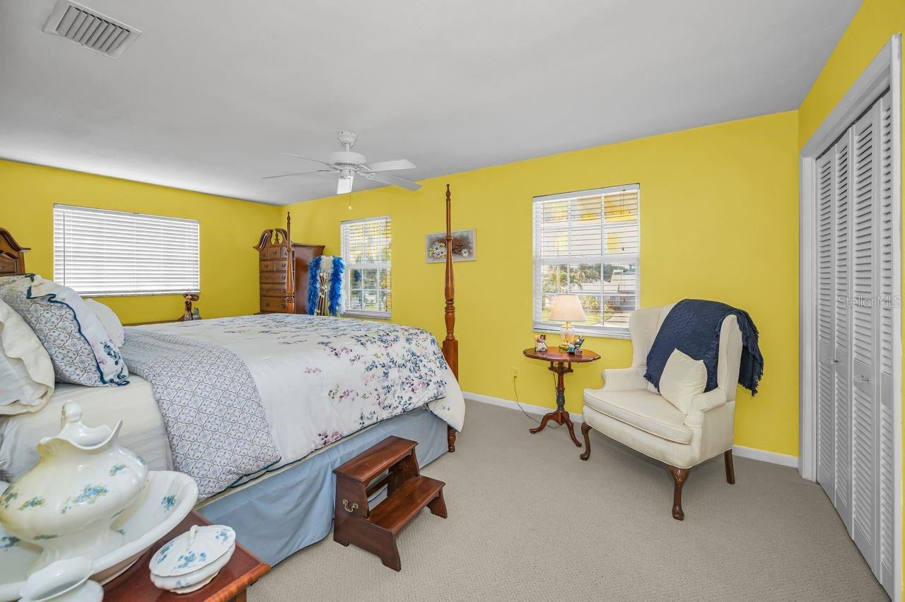 Spacious primary bedroom