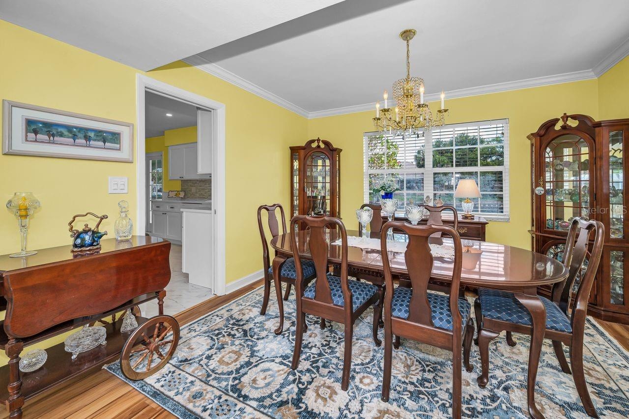 Dining room overlooks the waterfront