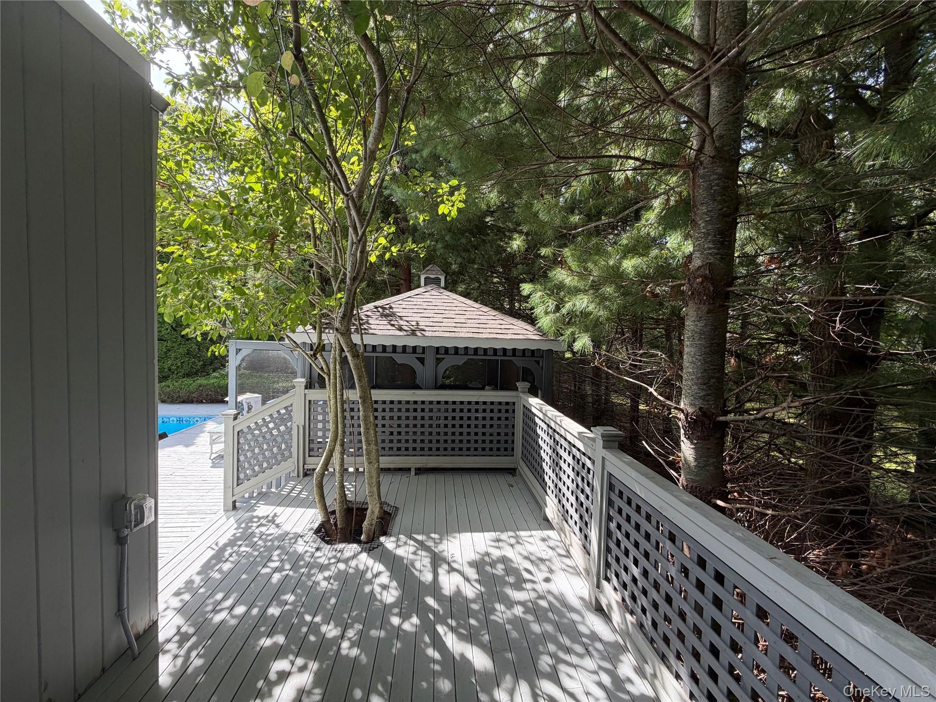 Private Deck area and Gazebo area off Master Bedroom for coffee ad privacy