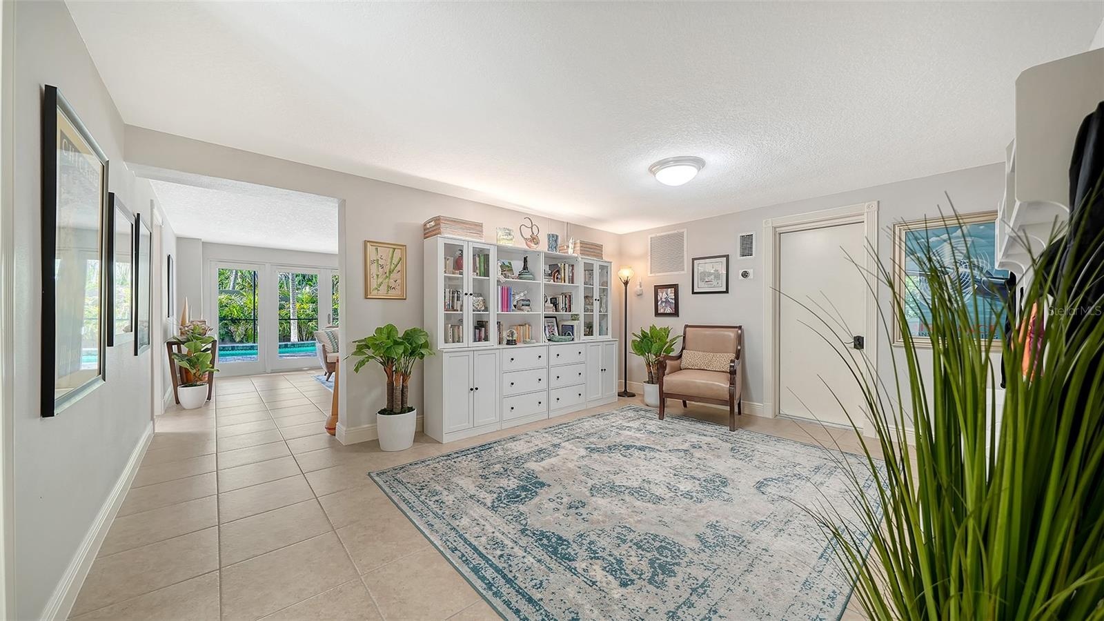 Expansive bonus space with built-in cabinetry and tremendous flexibility.