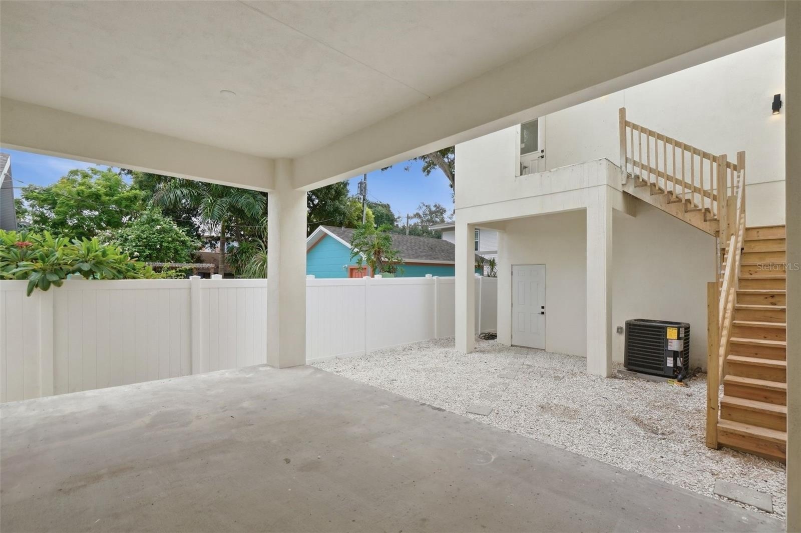 covered rear patio