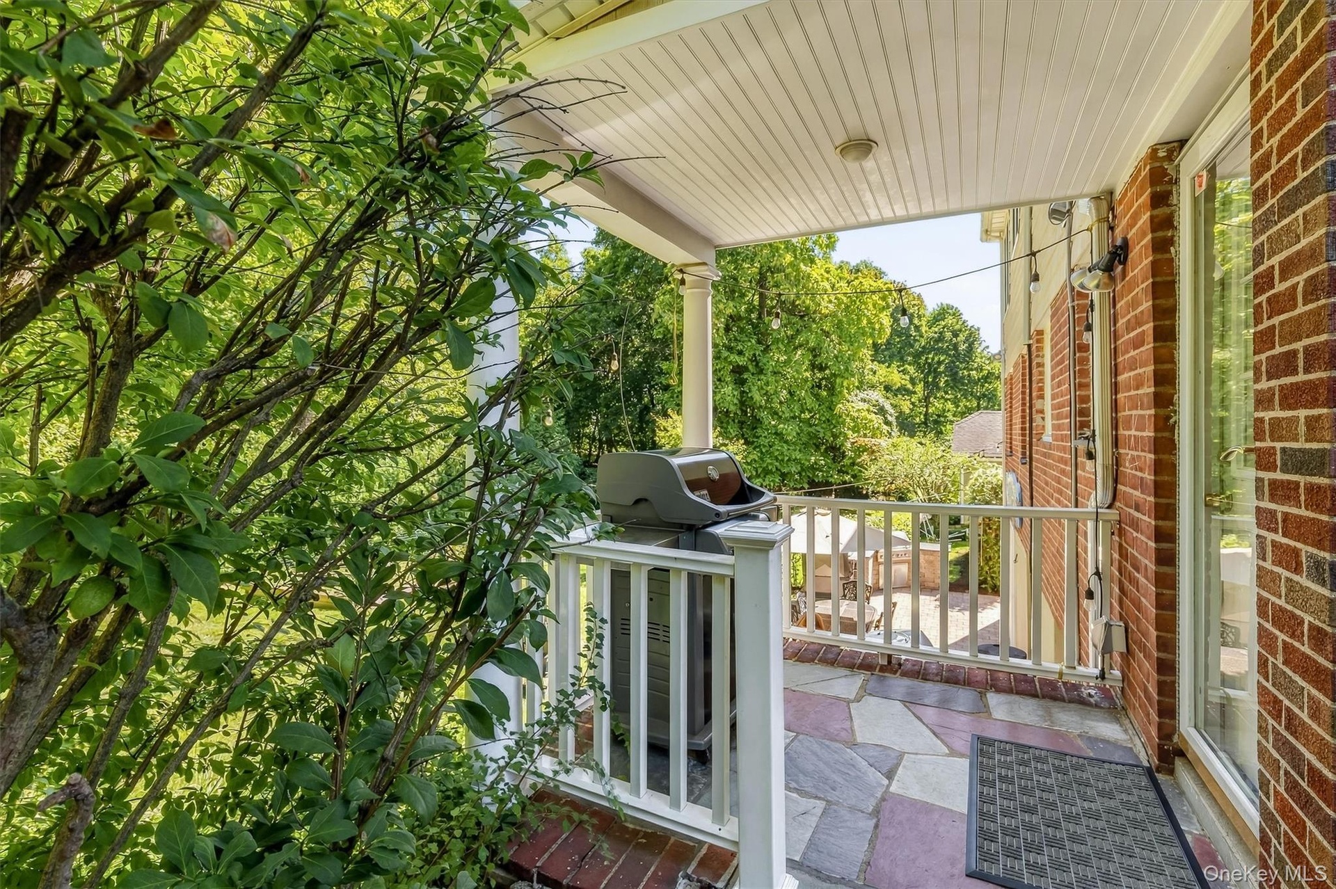A covered deck that extends everyday living outdoors.