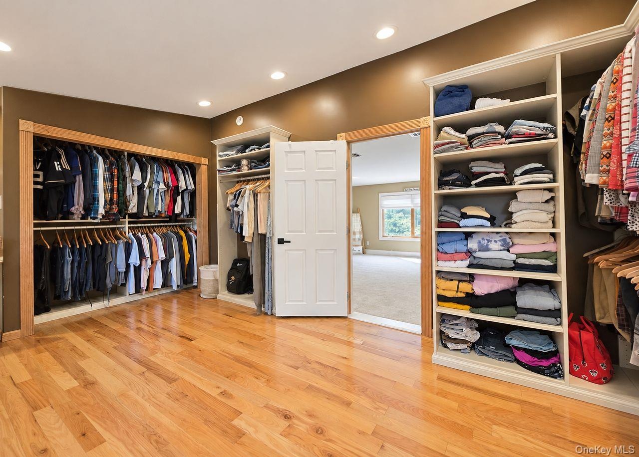 primary closet upstairs
