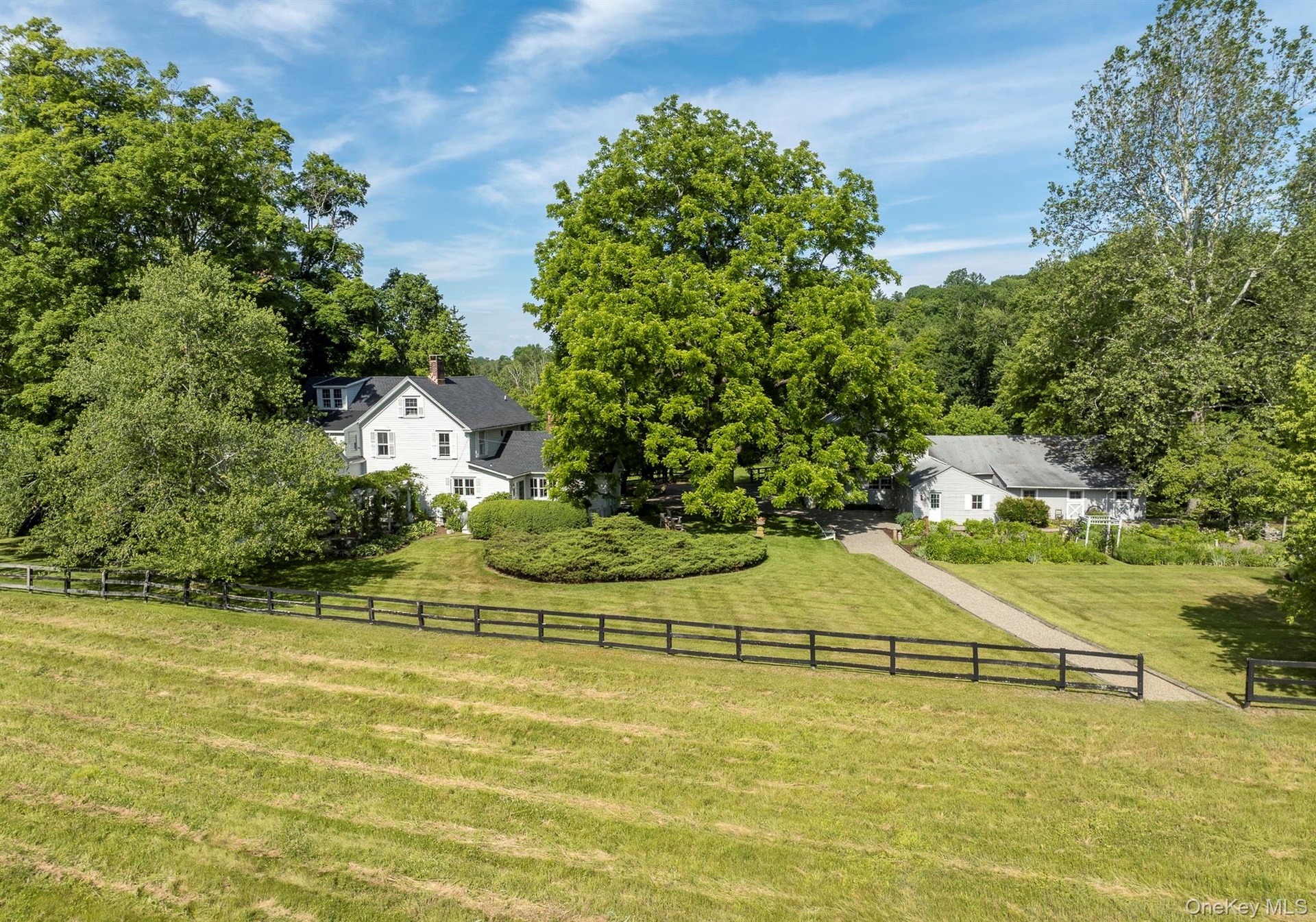 Looking back at House and Barn from Field