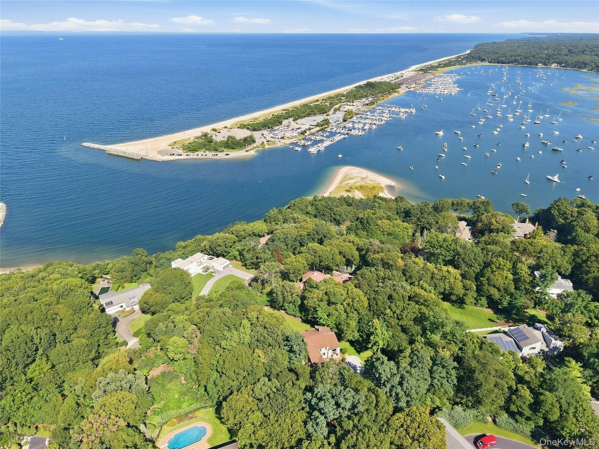 Aerial View facing Mount Sinai Harbor