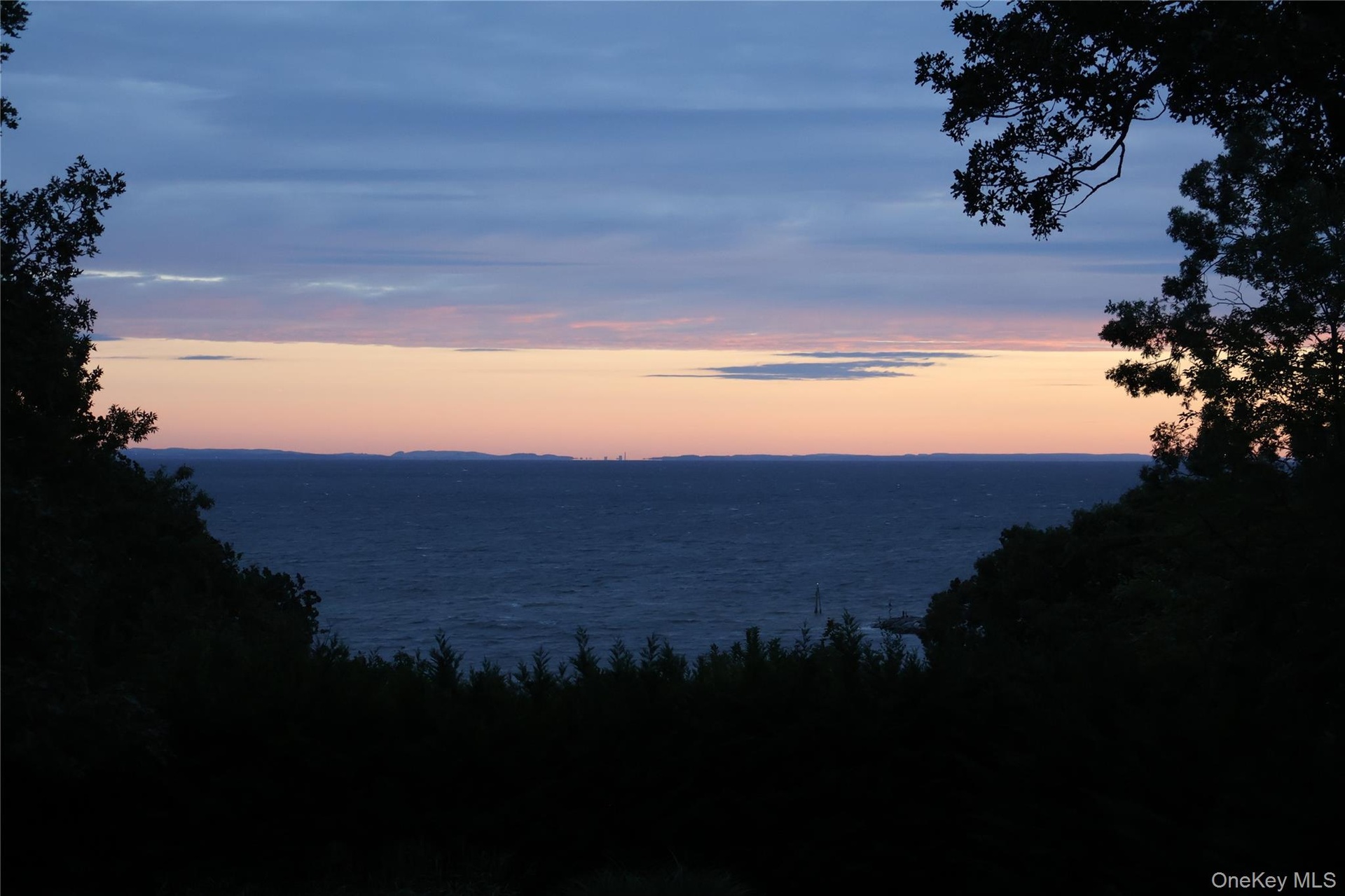 Sunrise from the Balcony with Connecticut Across the Water