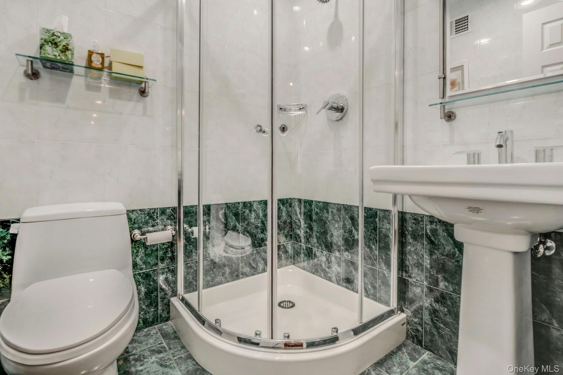 Lower level bathroom next to bedroom