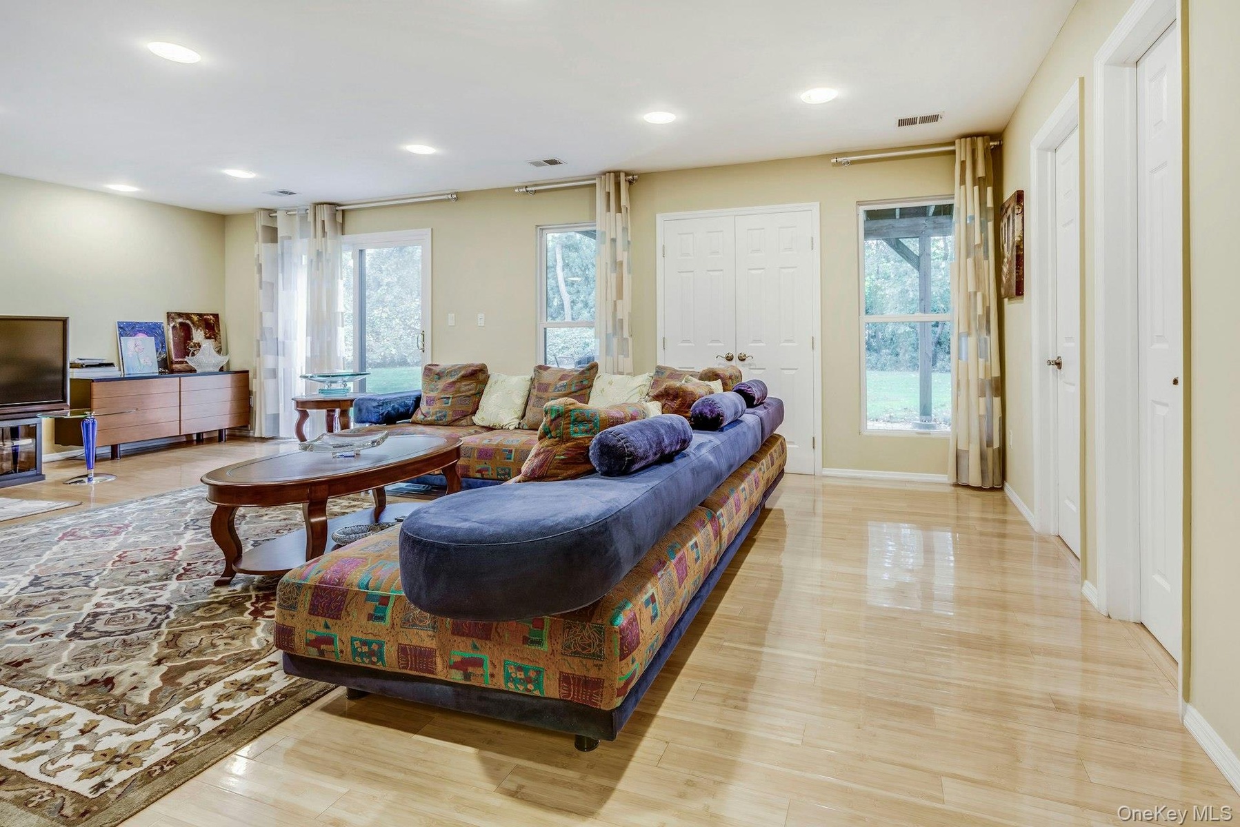 Family Room with lots of closets and storage