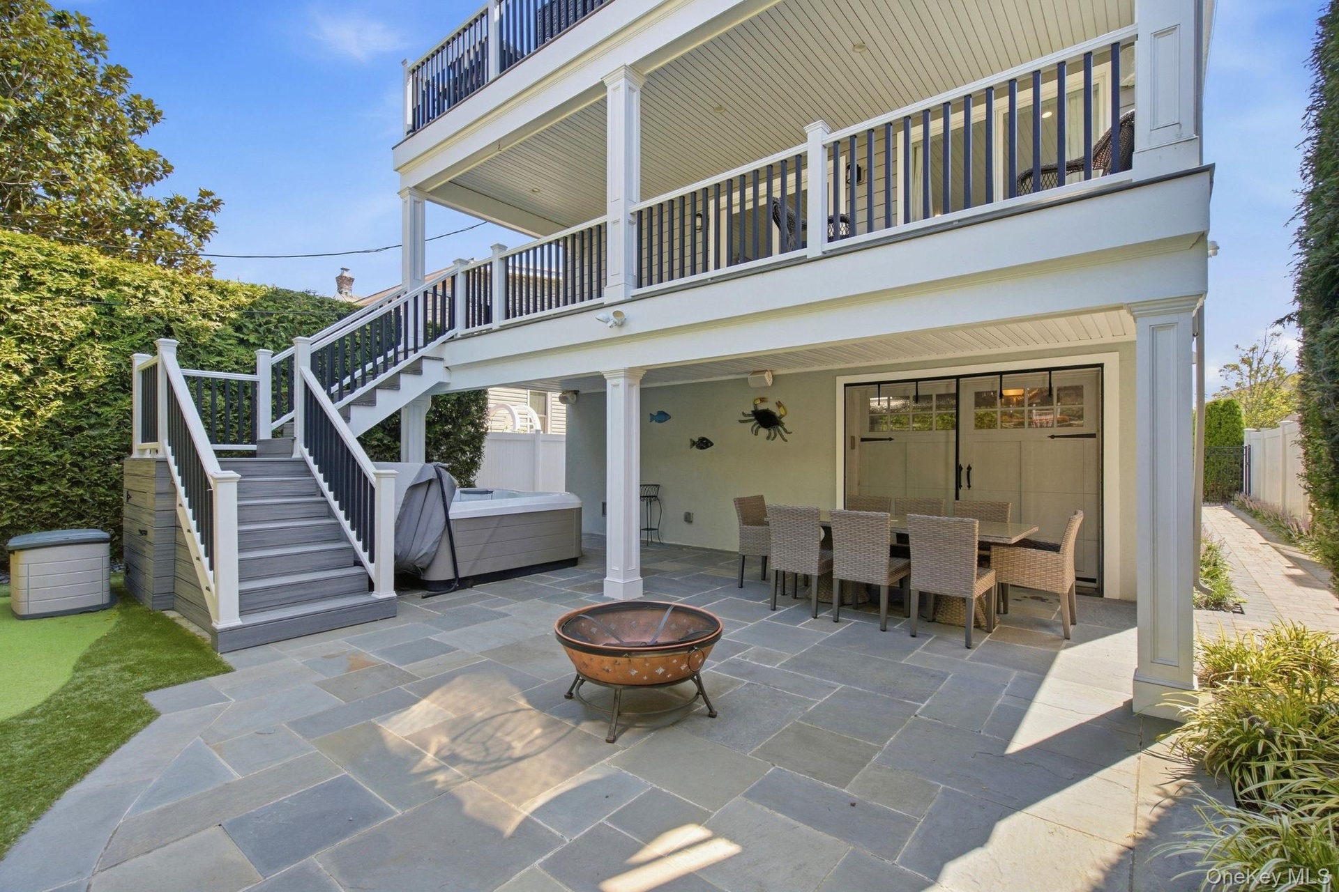 Slate patio