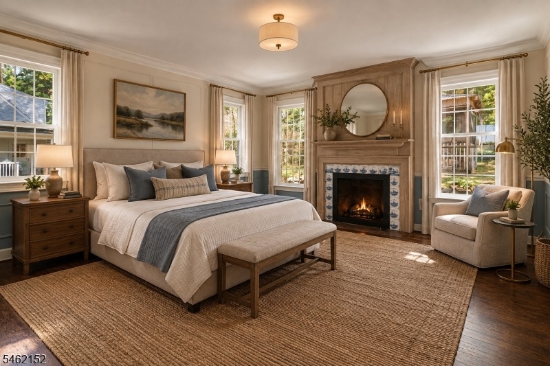 Primary Bedroom Staged