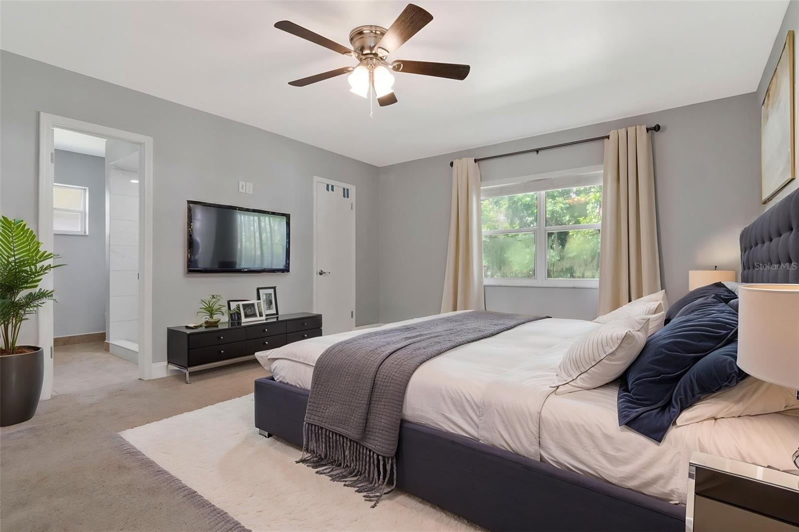 Primary Bedroom Virtual Staged