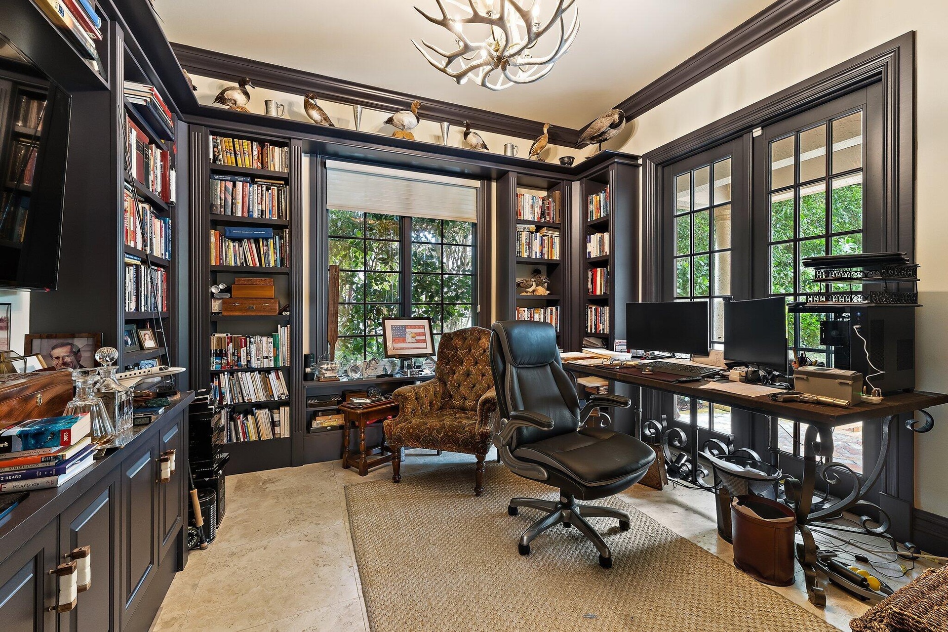 located on lower floor