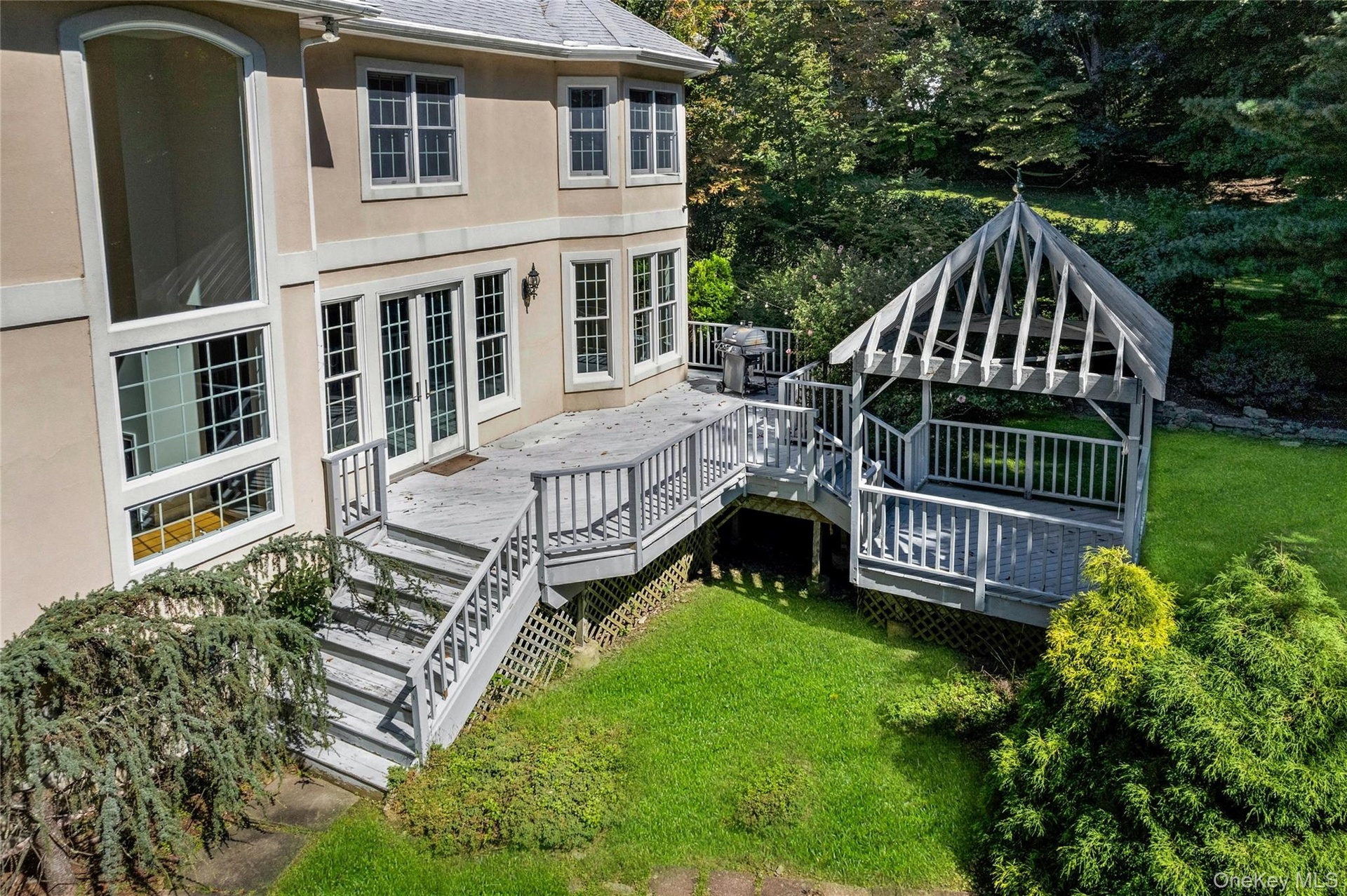 Home sits on a level half acre.