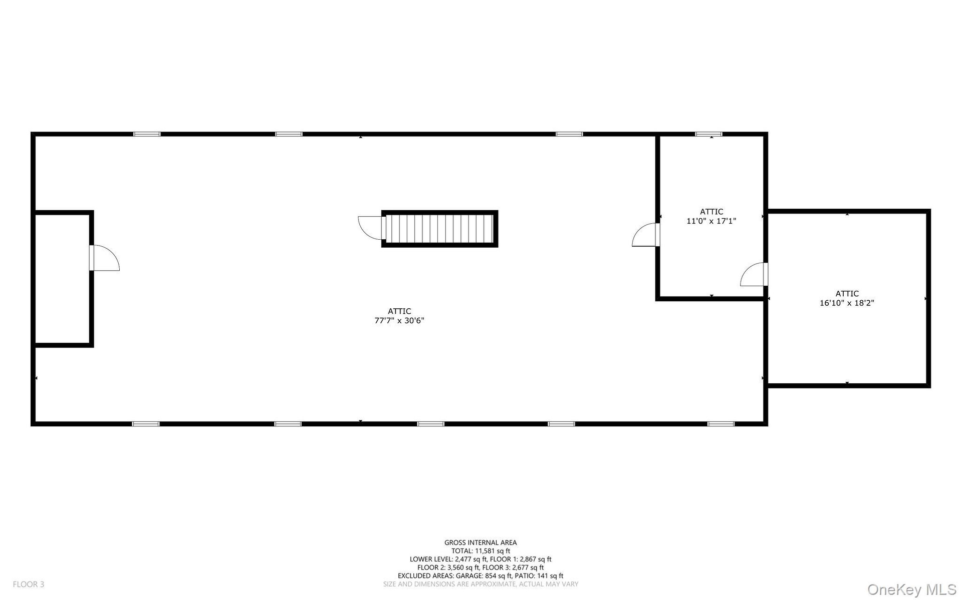 This is additional walk up unfinished space.