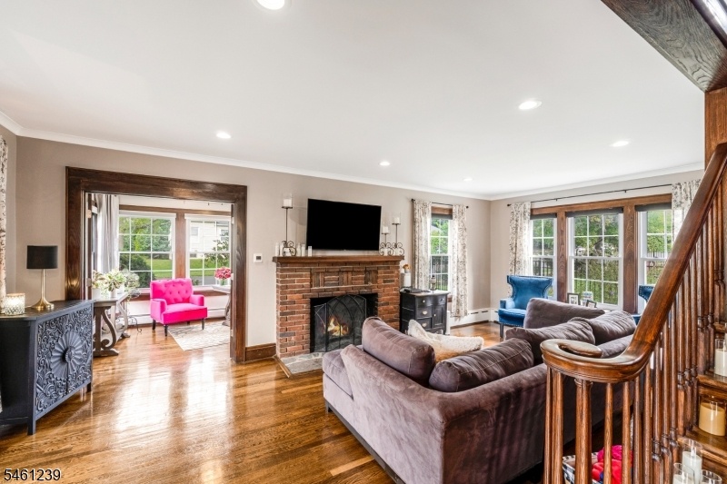 Living room into den
