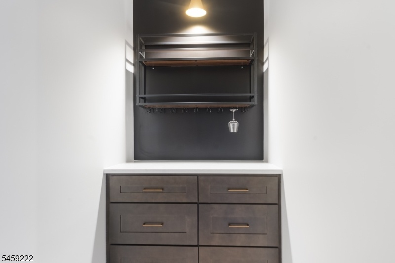 Lower level wine room