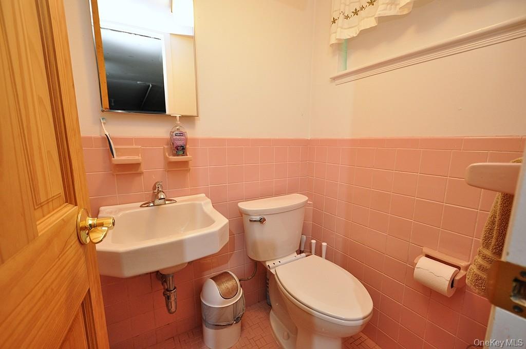 lower level half bath.