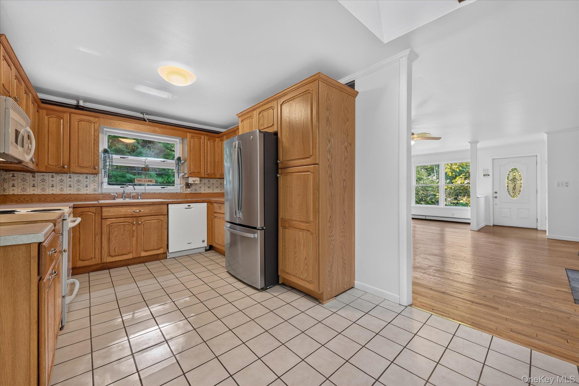 Kitchen open to the Living Room