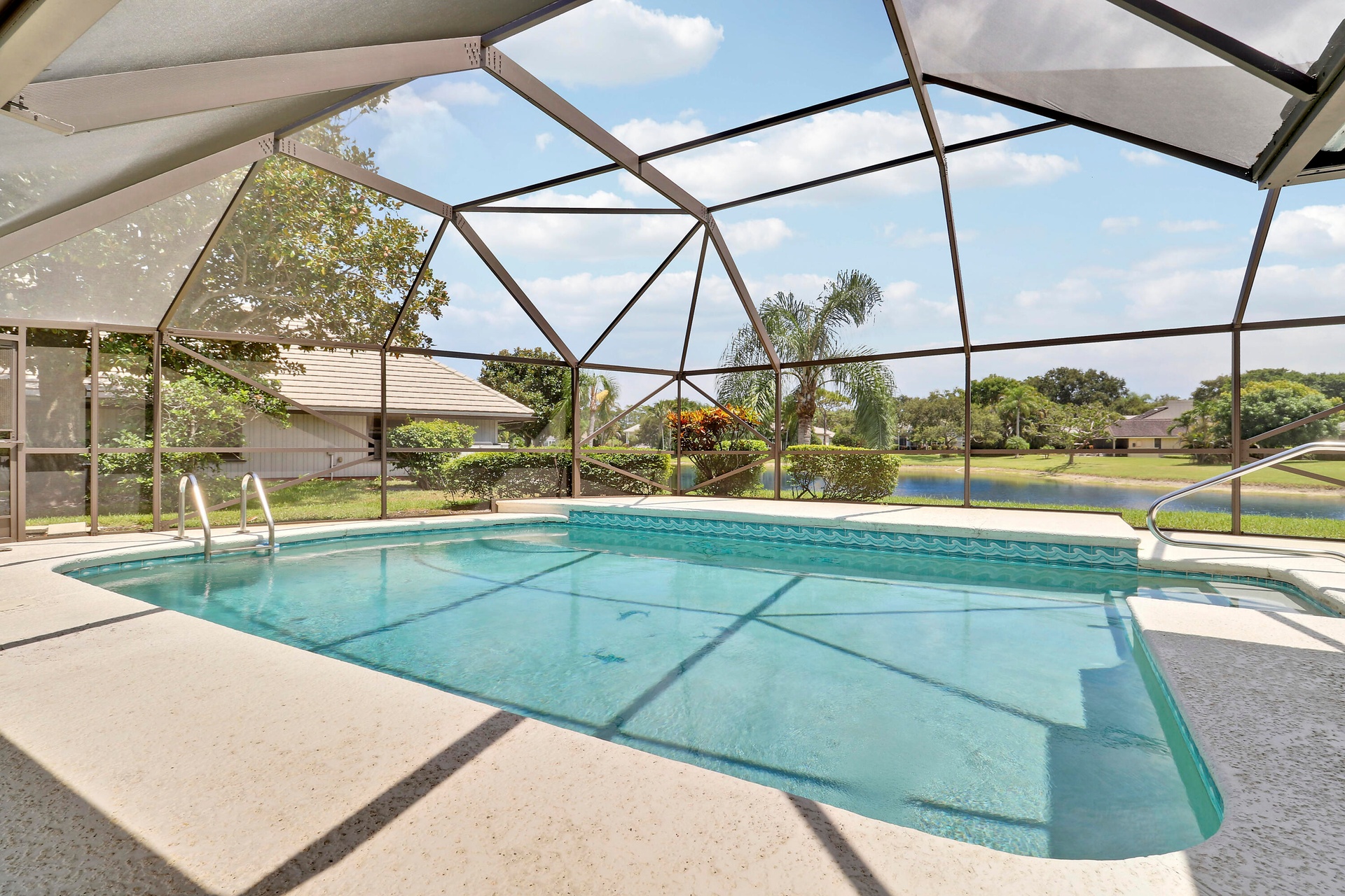 Large patio area.