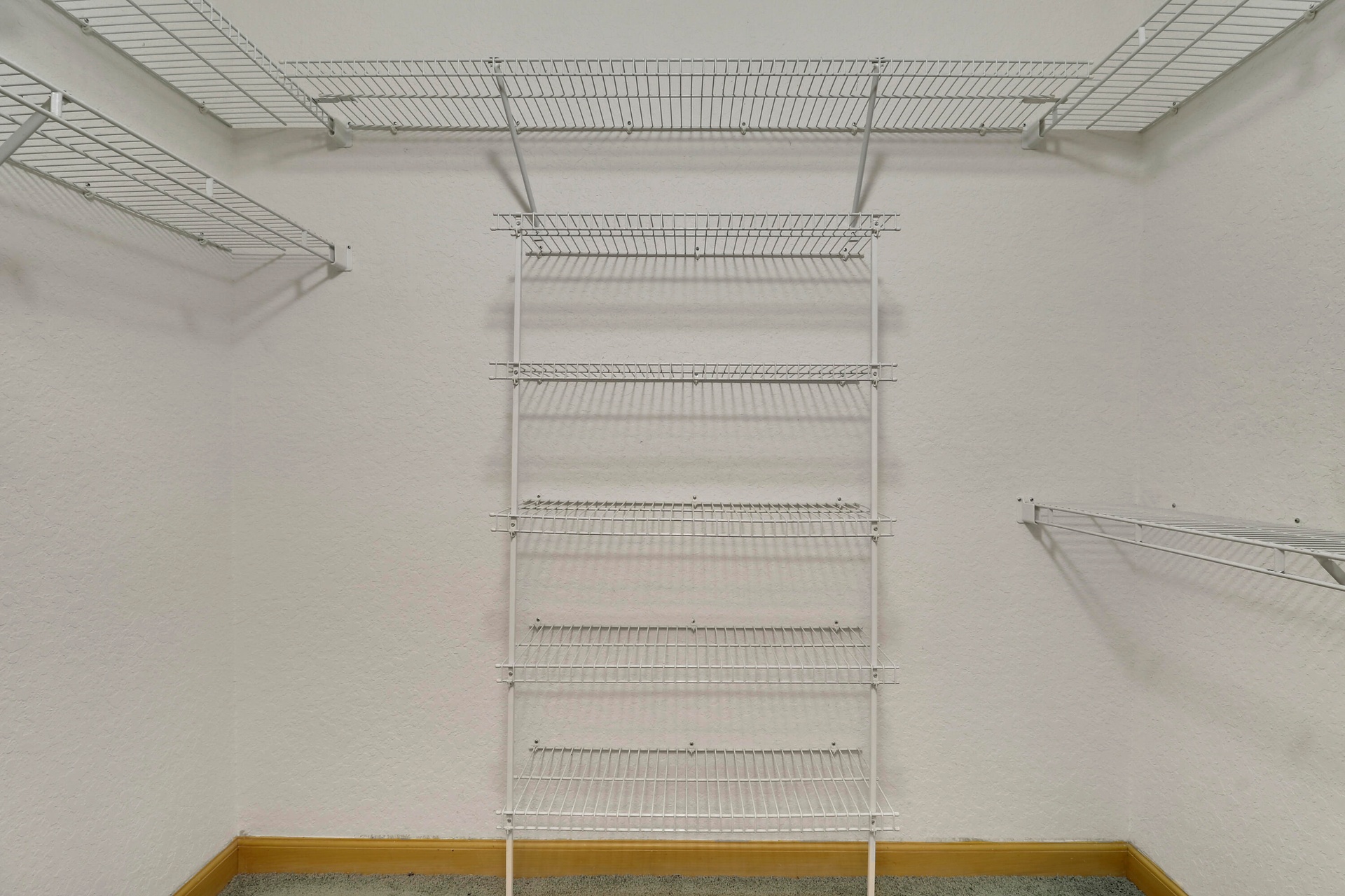 Dual primary closets.
