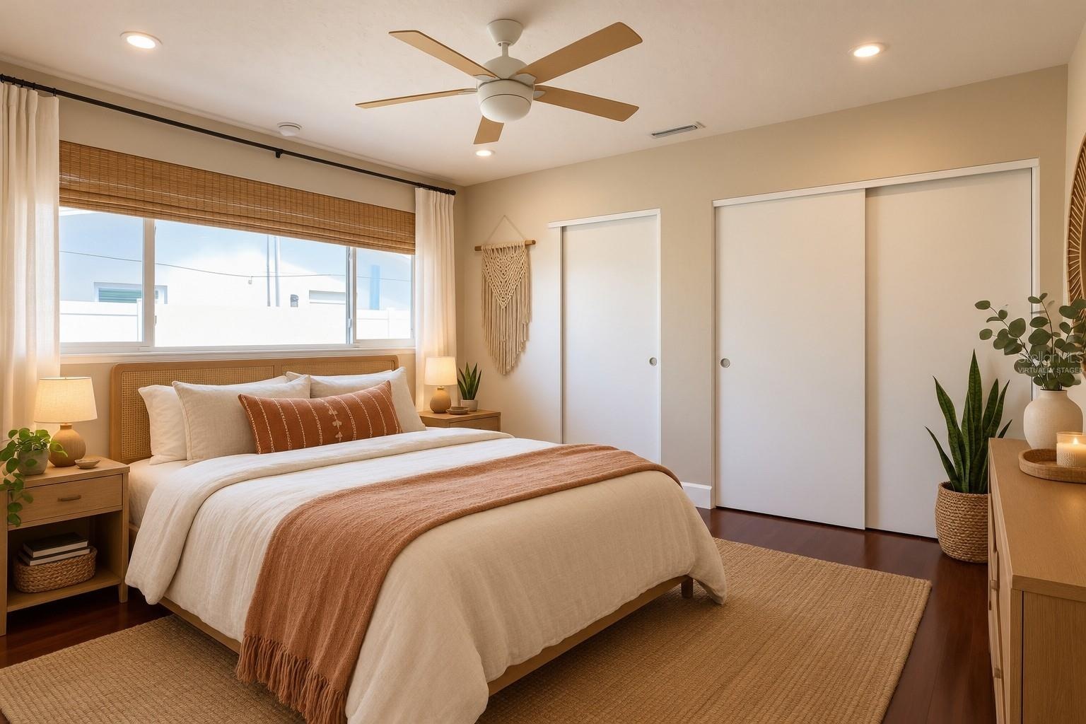 Virtually Staged Bedroom Two