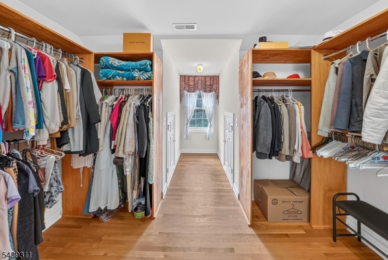 Walk in closet with storage