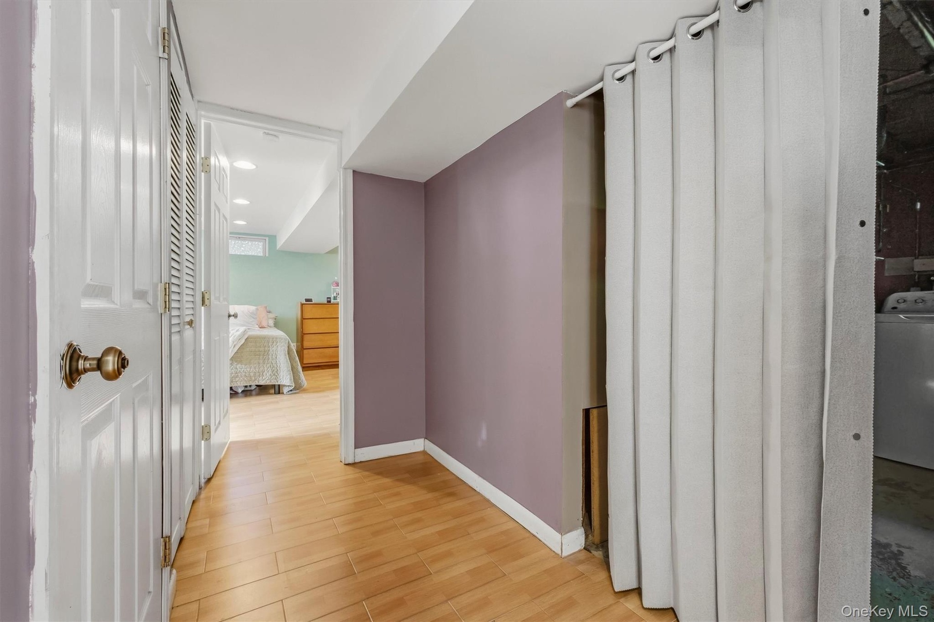 Lower level hallway.