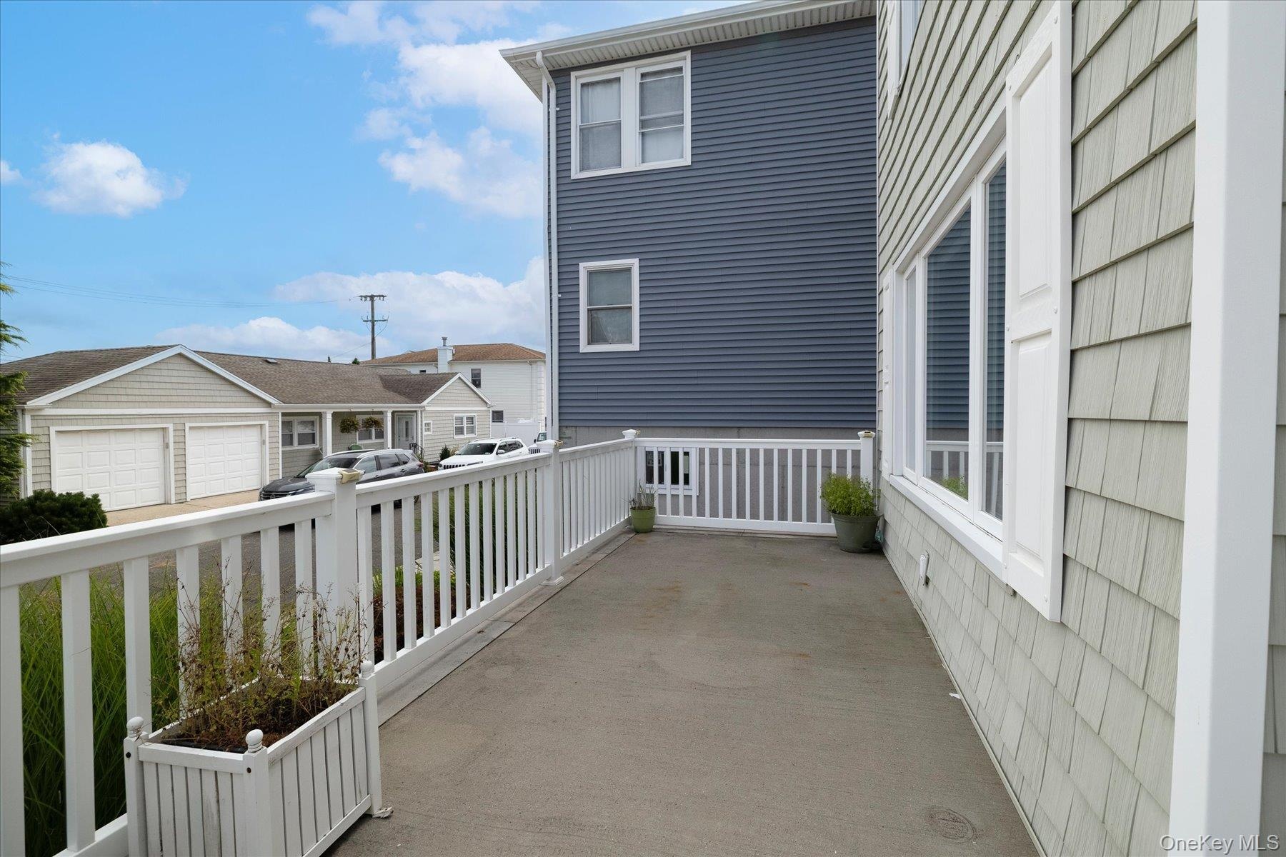 Large, private front porch
