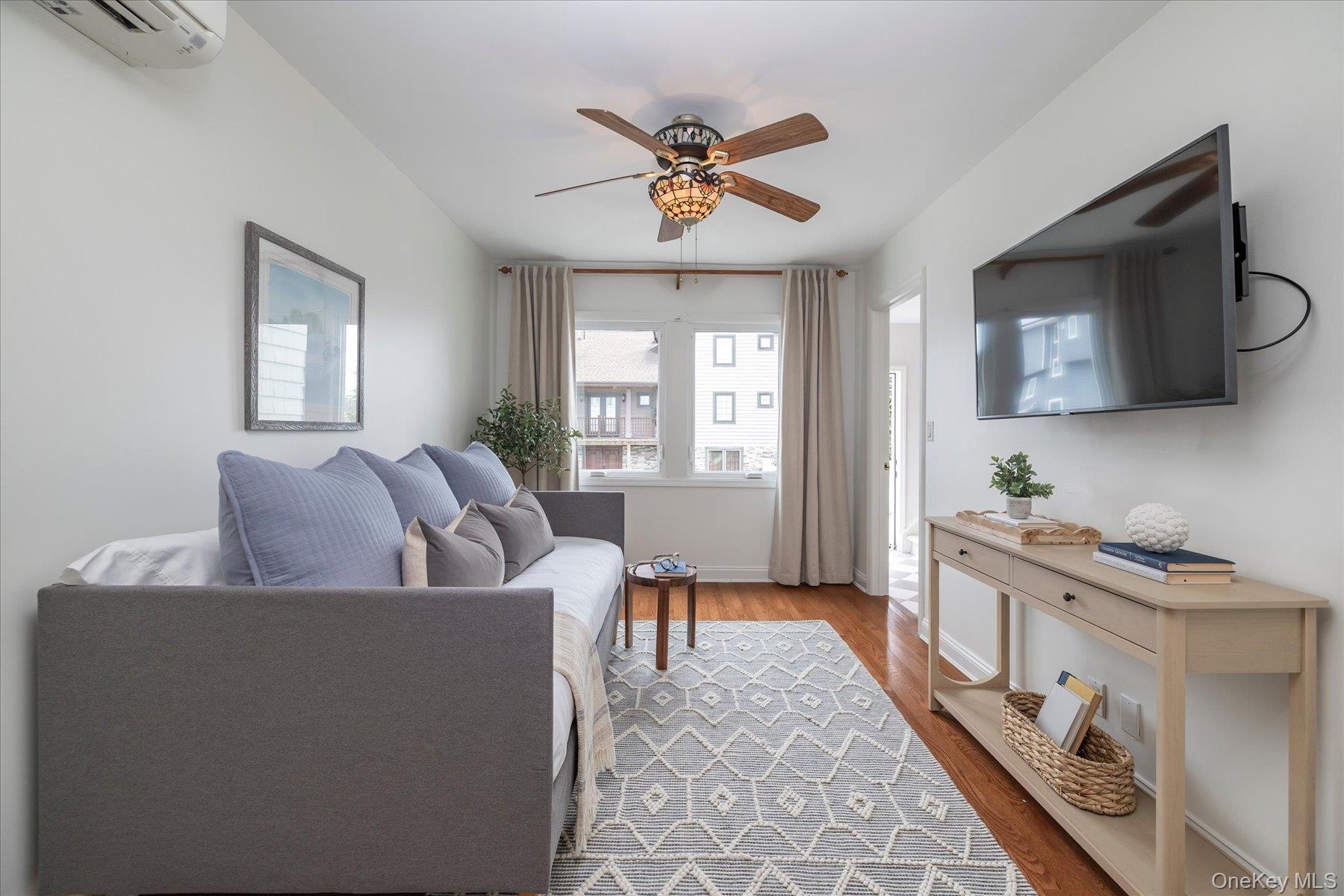 Den provides extra living space.