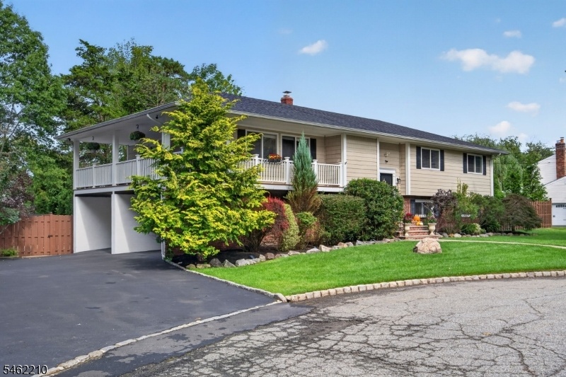 Front w/ mature landscaping