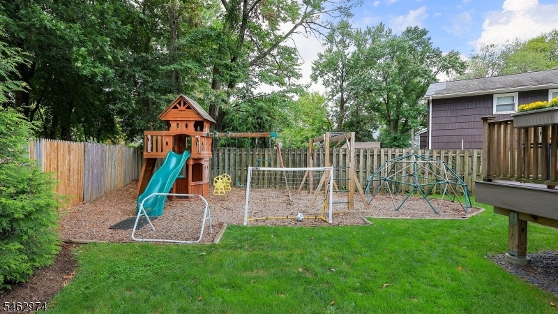 Play space in the backyard