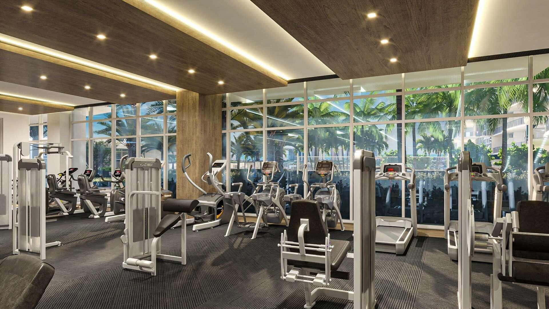 6th Floor Fitness Center/Gym Rendering; Poolview