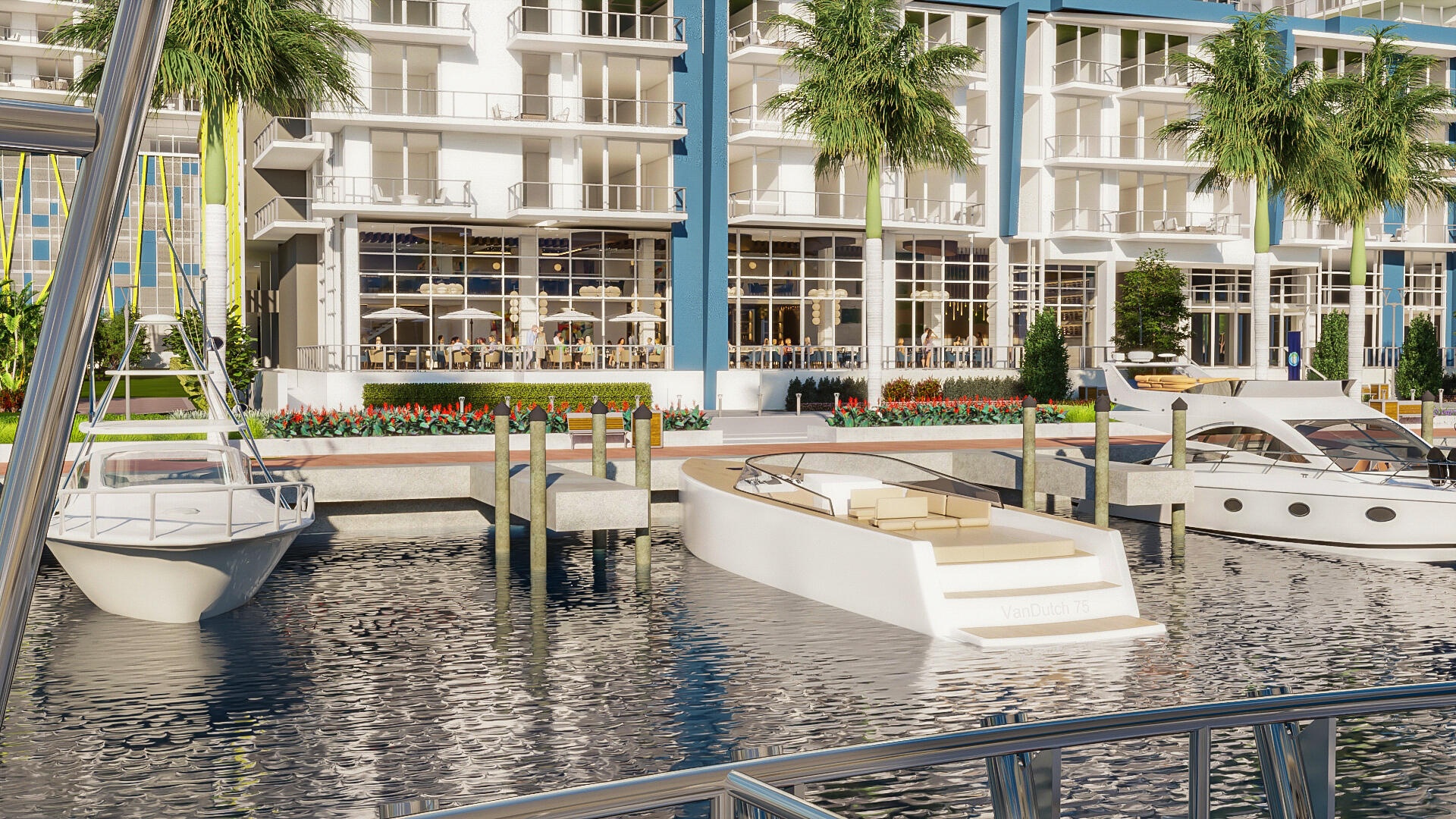 Restaurant Terraces; Birdie Golf & Grill Rendering; Marina