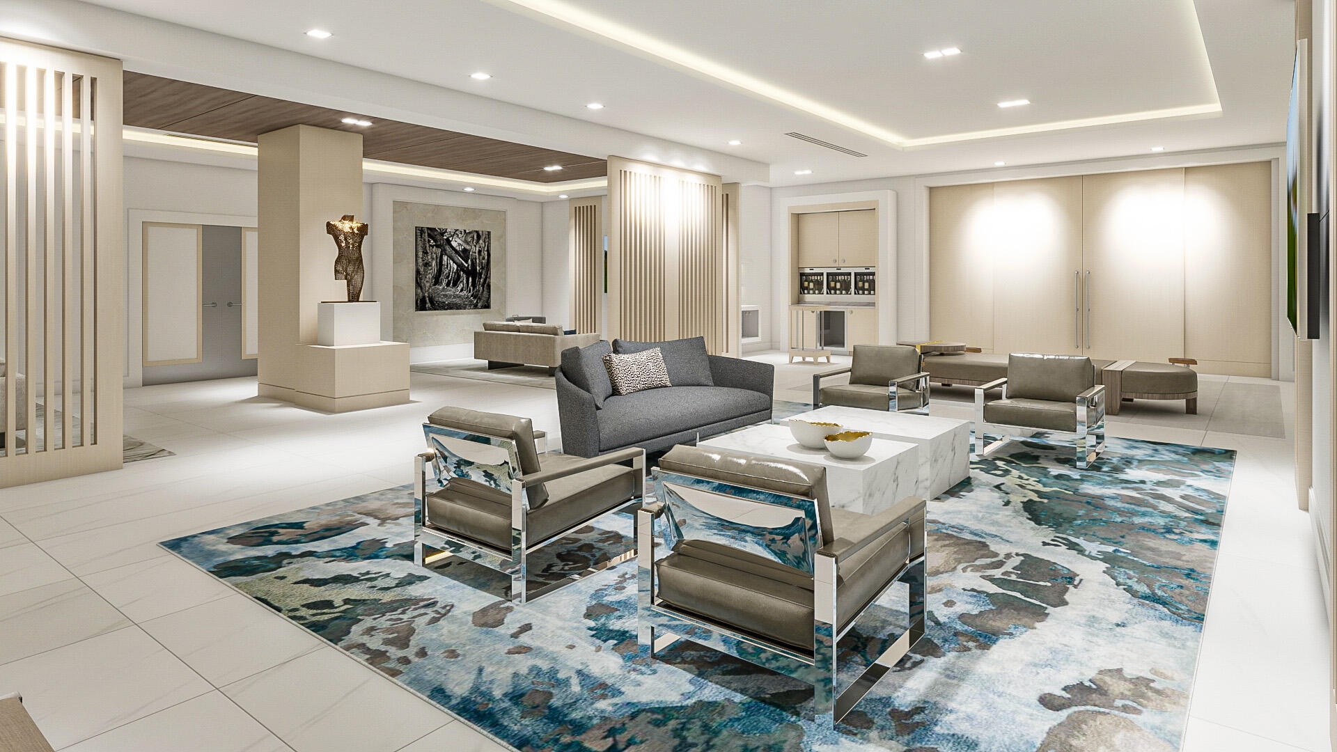 6th Floor Club Room Rendering