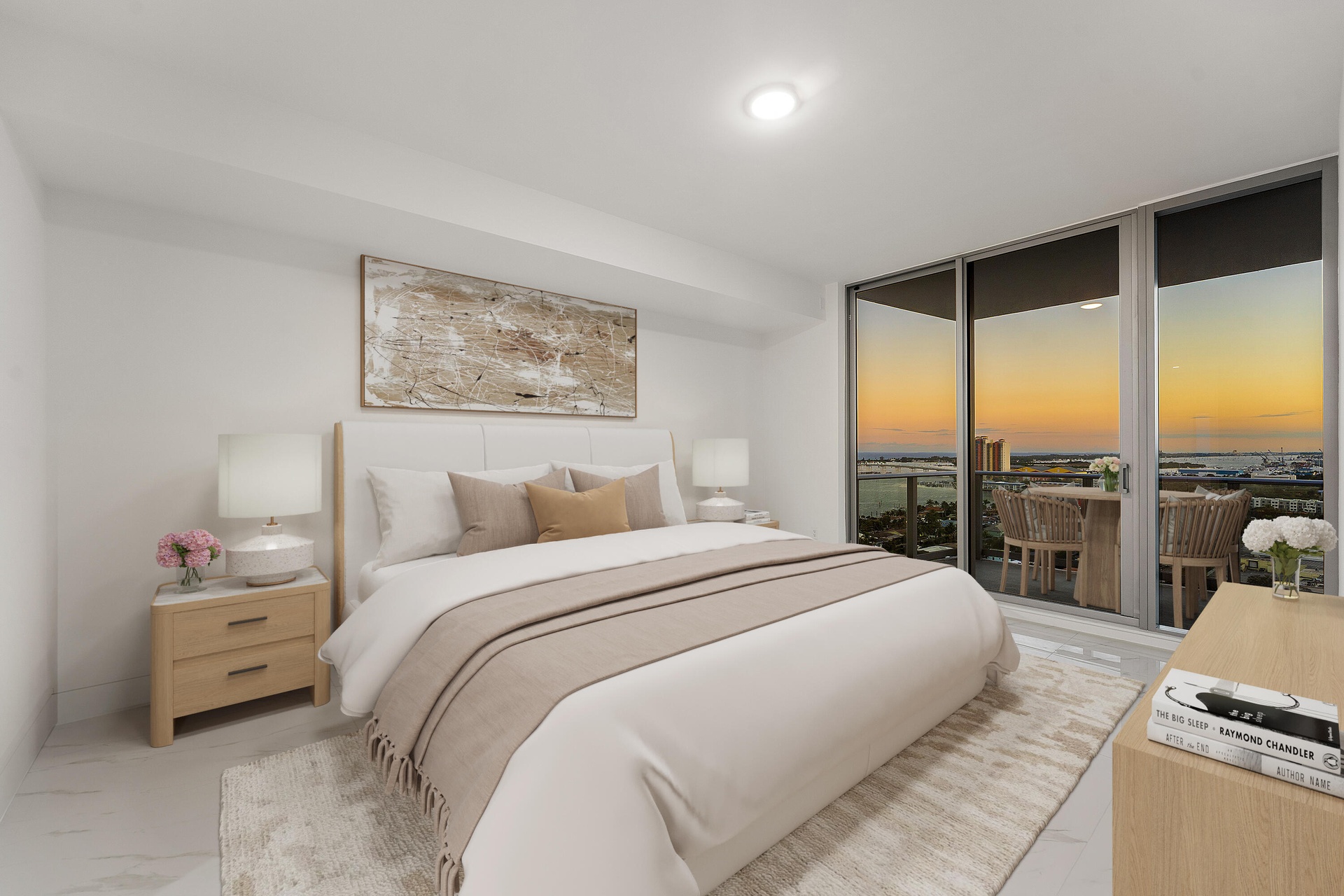 Primary - Virtually Staged; Terrace; Sunset; South