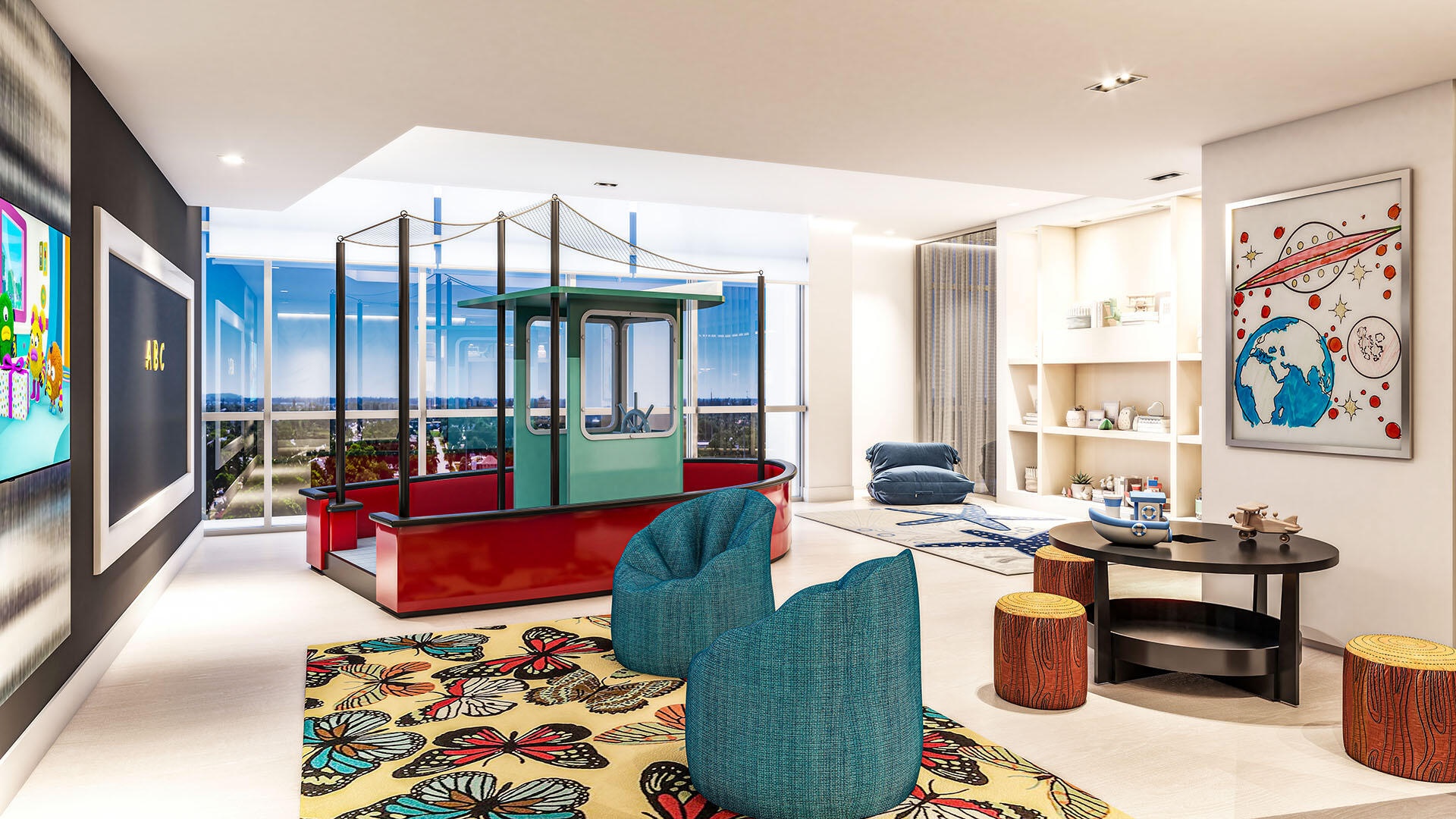 5th Floor Kids' Playroom Rendering