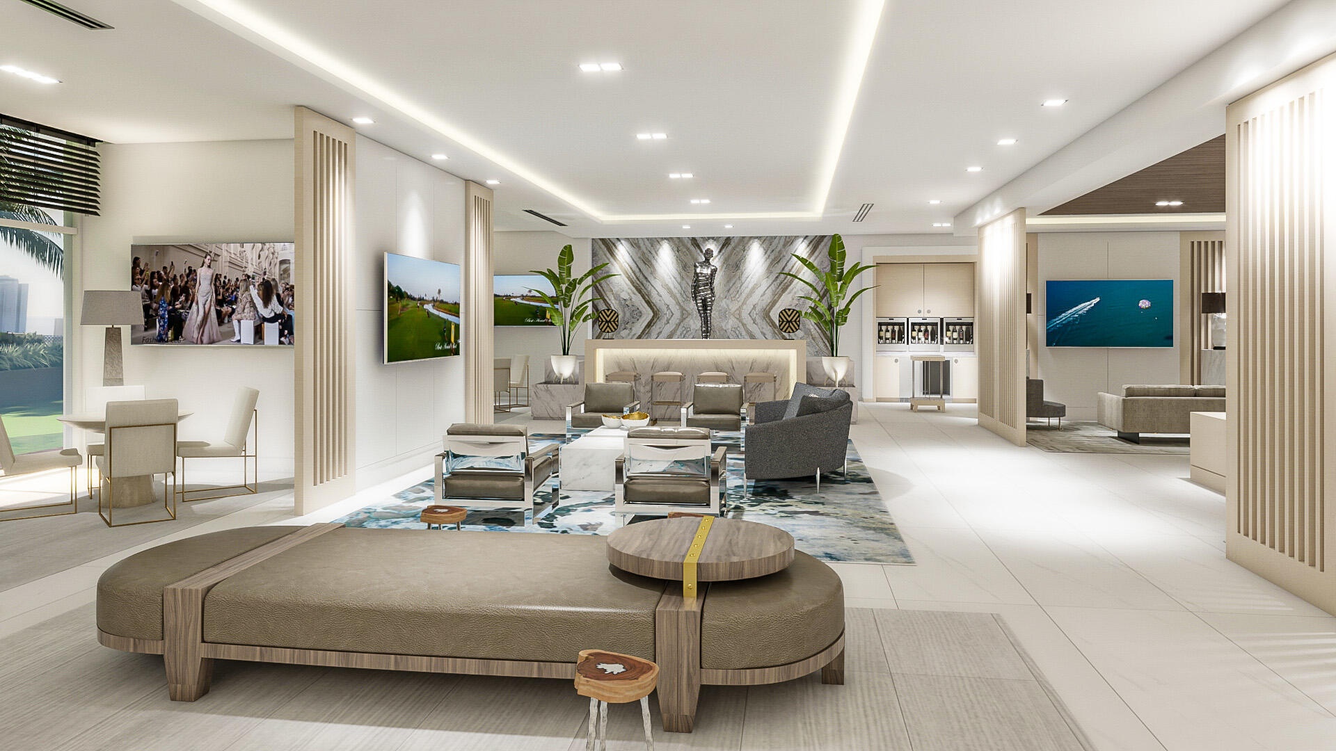 6th Floor Event Room Rendering; Kitchen Area