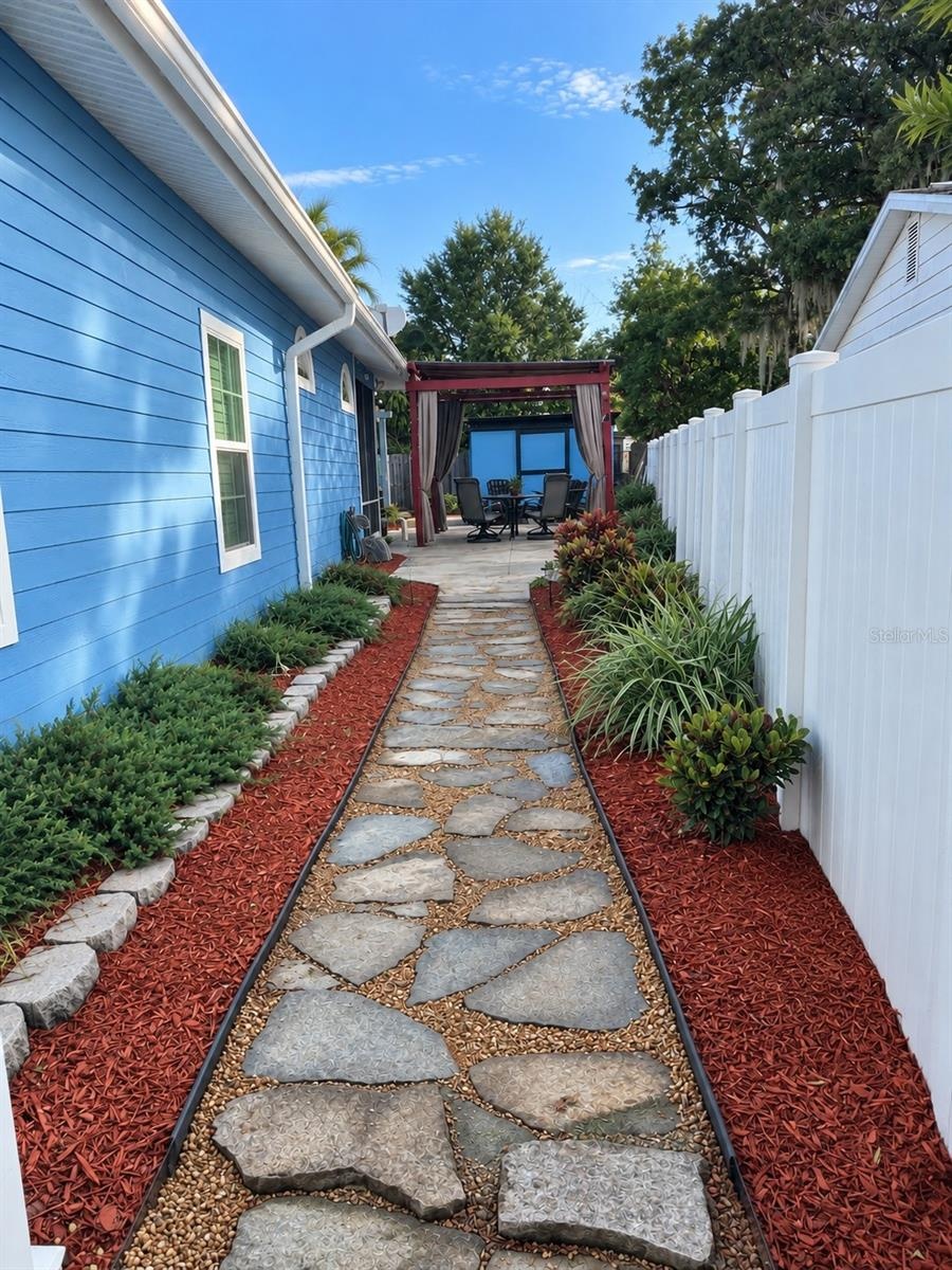 Walkway to backyard