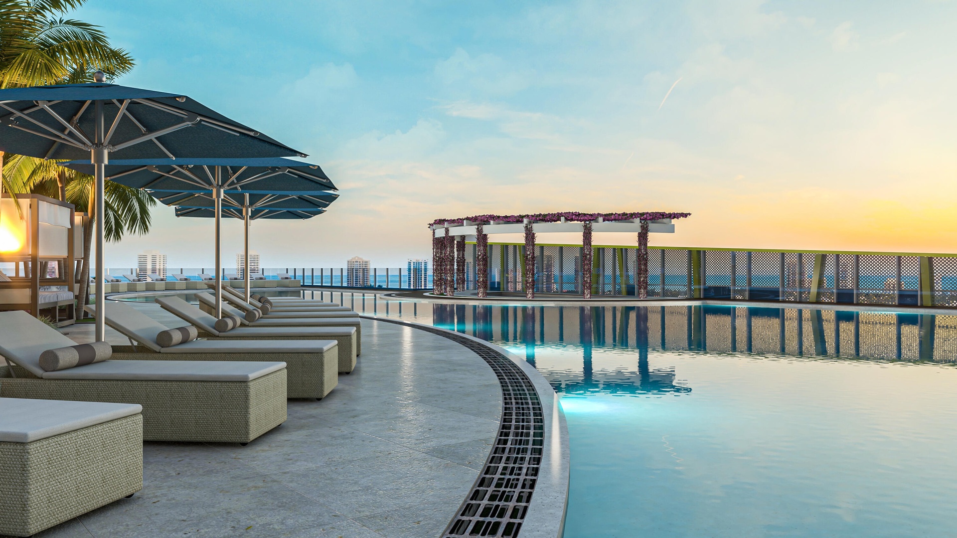 6th Floor Pool Rendering